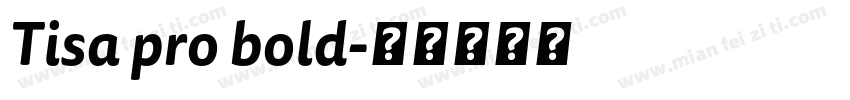 Tisa pro bold字体转换